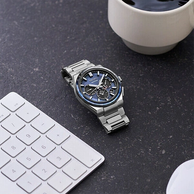 Pre-owned Seiko Astron Nexter Sbxc109 Men's Watch Solar Gps Blue Gray 2022
