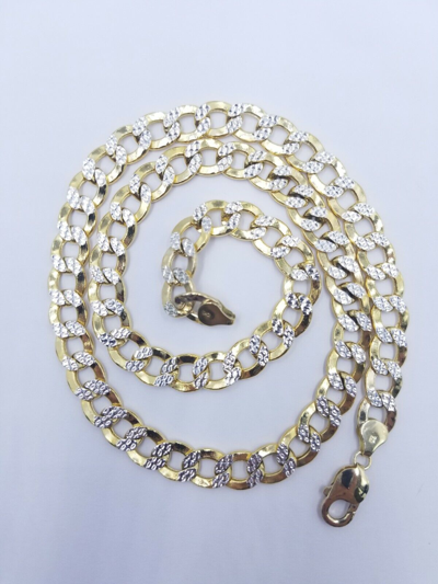 Pre-owned My Elite Jeweler 12mm Real Gold Mens Necklace Cuban Link 26" Diamond Cut 10k Yellow Gold Chain