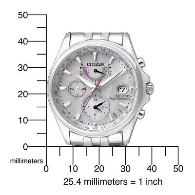Pre-owned Citizen Silver Womens Multi Dial Watch Fc0010-55d