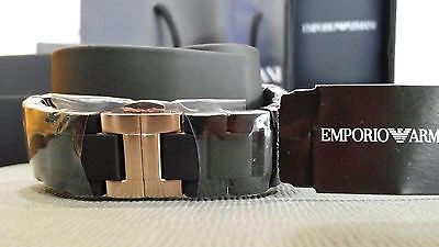 Pre-owned Emporio Armani 100% Authentic  Chrono Black Womens Wristwatch Ar5906(one Send)