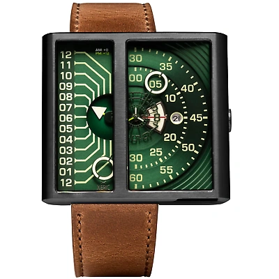 Pre-owned Xeric Soloscope Ii Automatic Gunmetal Green Limited Edition