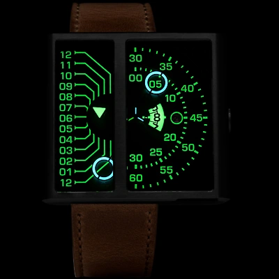 Pre-owned Xeric Soloscope Ii Automatic Gunmetal Green Limited Edition