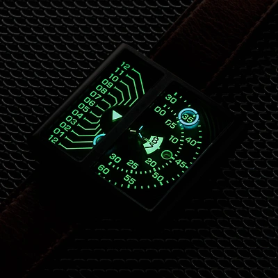 Pre-owned Xeric Soloscope Ii Automatic Gunmetal Green Limited Edition