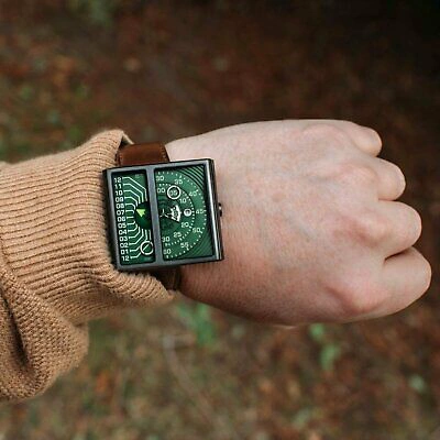 Pre-owned Xeric Soloscope Ii Automatic Gunmetal Green Limited Edition