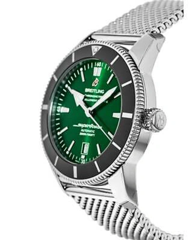 Pre-owned Breitling Superocean Heritage 42 Green Dial Men's Watch Ab2010121l1a1