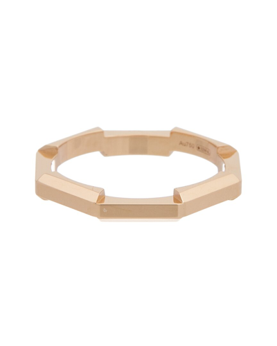 Shop Gucci Link To Love 18k Rose Gold Ring In Pink