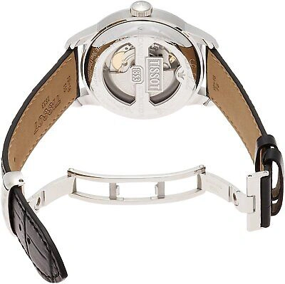 Pre-owned Tissot Mens Le Locle Stainless Steel Dress Watch Black T0064071605300