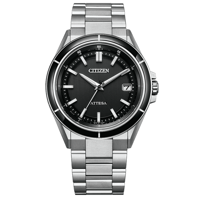 Pre-owned Citizen Attesa Cb3030-76e Act Line Titanium Eco-drive Radio Solar Watch 39.5mm
