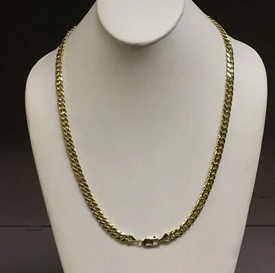 Pre-owned R C I 14k Yellow Gold Solid Mens Miami Cuban Curb Link 20" 6.7mm 72gr Chain/necklace In No Stone