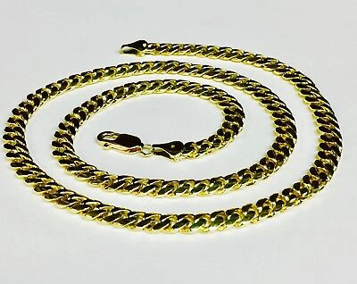 Pre-owned R C I 14k Yellow Gold Solid Mens Miami Cuban Curb Link 20" 6.7mm 72gr Chain/necklace In No Stone