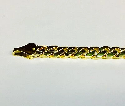 Pre-owned R C I 14k Yellow Gold Solid Mens Miami Cuban Curb Link 20" 6.7mm 72gr Chain/necklace In No Stone