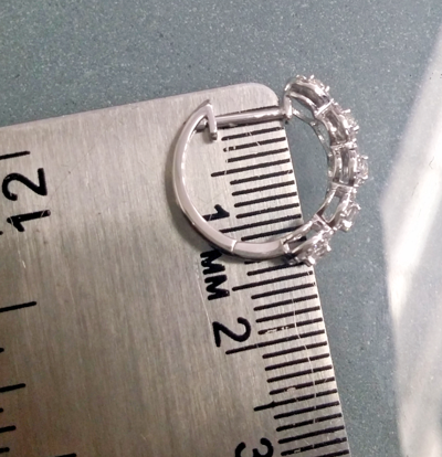 Pre-owned Zfj Steal Deal 1.10 Carat Natural Round Diamonds Hoops Huggies Earrings In 14k Gold In White