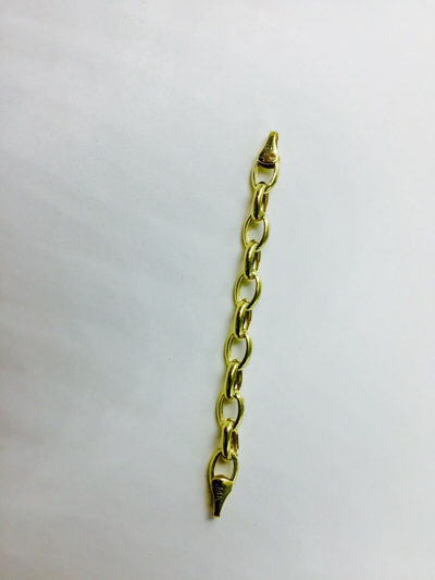 Pre-owned R C I 14kt Yellow Gold Lite Oval Rolo Link Bracelet 7 Inch 2.5 Grams 4.6 Mm In No Stone