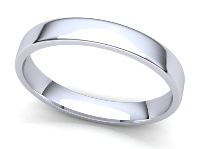 Pre-owned Jewelwesell Comfort Fit Euro Dome Wedding Band Ring Mens Womens 2mm-8mm Solid 18k White Gold