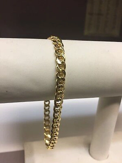 Pre-owned R C I 10k Yellow Gold 18" Mens Miami Cuban Curb Men's Link 4.5mm 9grams Chain/necklace In No Stone