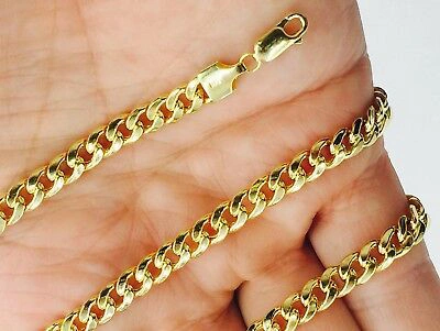 Pre-owned R C I 10k Yellow Gold Mens Miami Cuban Curb Men's Link 18" 4.5mm 9grams Chain/necklace In No Stone