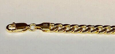 Pre-owned R C I 10k Yellow Gold 18" Mens Miami Cuban Curb Men's Link 4.5mm 9grams Chain/necklace In No Stone