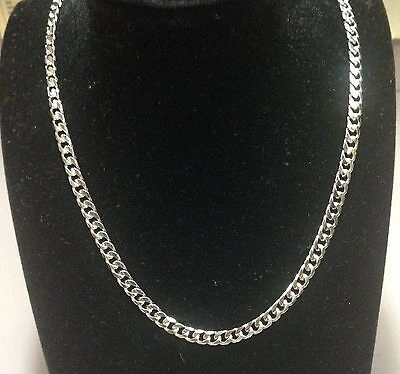 Pre-owned R C I White Gold 22" Solid Mens Miami Cuban Curb Link 6.3m 54grams Chain Necklace In No Stone