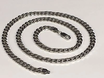 Pre-owned R C I 14k White Gold Solid Mens Miami Cuban Curb Link 22" 6.3m 54grams Chain Necklace In No Stone