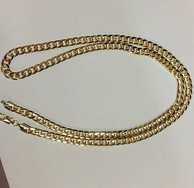 Pre-owned R C I White Gold 22" Solid Mens Miami Cuban Curb Link 6.3m 54grams Chain Necklace In No Stone