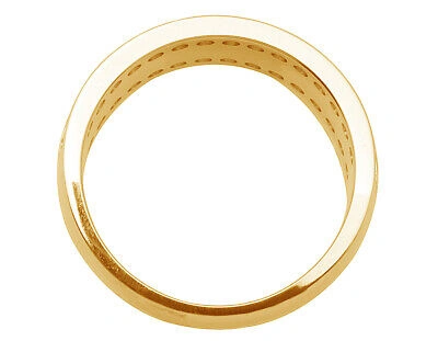 Pre-owned Jewelry Unlimited Men's 14k Yellow Gold Real Diamond Greek Engagement Wedding Band Ring 1.0ct 8mm