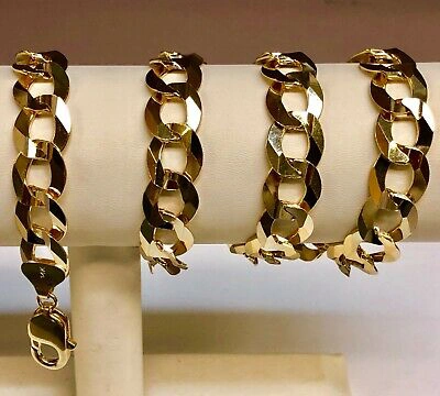Pre-owned R C I 14k Yellow Gold 24" Solid Mens Comfort Curb Link 12.2mm 80 Grams Chain/necklace In No Stone
