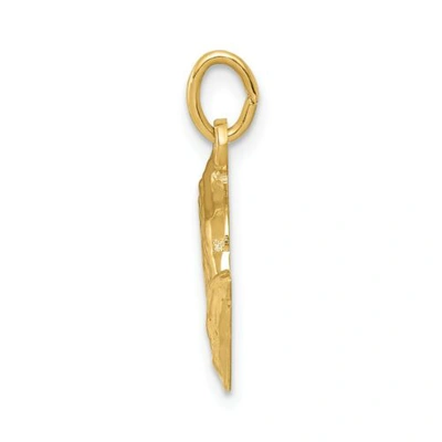 Pre-owned Accessories & Jewelry 14k Yellow Gold Solid & High Polished Praying Hands Charm