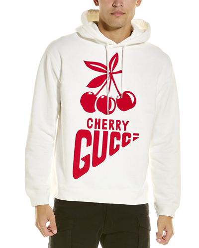 Gucci Cherry Hoodie In White | ModeSens