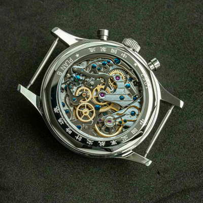 Pre-owned Sugess Chrono Heritage Panda Chrono Mechanical Watch Seagull 1963 Supank021sn