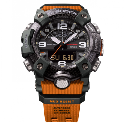 Pre-owned G-shock Brand Authentic  Mudmaster Ggb100-1a9 With Quad Sensor Watch - Orange