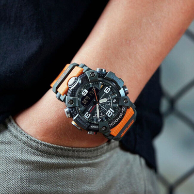 Pre-owned G-shock Brand Authentic  Mudmaster Ggb100-1a9 With Quad Sensor Watch - Orange