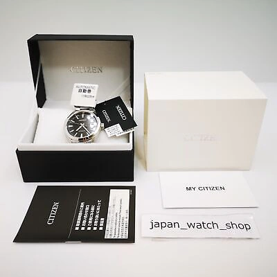 Pre-owned Citizen Collection Nb1050-59e Black Mechanical Men's Watch In Box