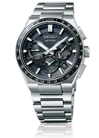 Pre-owned Seiko Astron Nexter Sbxc111 Men's Watch Solar Gps Black Caliber 5x53