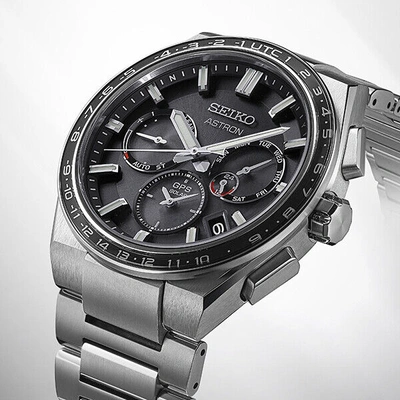 Pre-owned Seiko Astron Nexter Sbxc111 Men's Watch Solar Gps Black Caliber 5x53