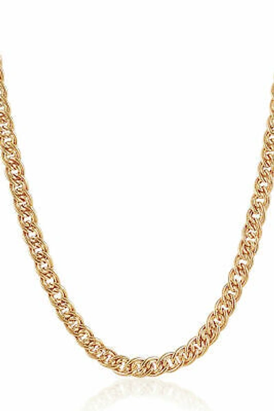 Pre-owned Jisha Vintage Unisex Handmade Cuban Link Chain Necklace In 916 Stamped 22k Yellow Gold