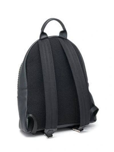 Shop Fendi Selleria Metal Stitch Backpack In Black