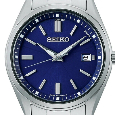 Pre-owned Seiko Selection Sbtm321 Men's Watch Solar Radio Blue Date 2022