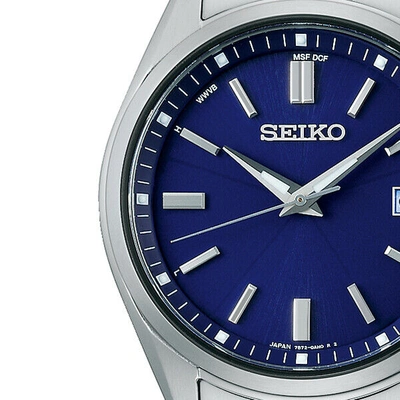 Pre-owned Seiko Selection Sbtm321 Men's Watch Solar Radio Blue Date 2022