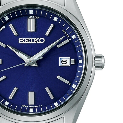Pre-owned Seiko Selection Sbtm321 Men's Watch Solar Radio Blue Date 2022