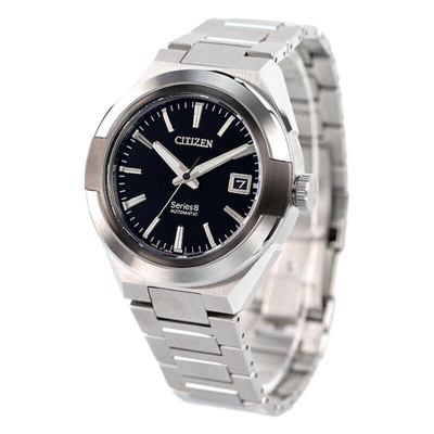 Pre-owned Citizen Na1004-87e Series 8 870 Mechanical Automatic Black Dial Men Watch Japan