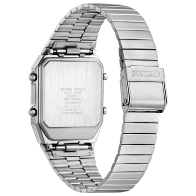 Pre-owned Citizen Ana-digi Temp Jg2101-78e Silver Men Watch Analog Digital From Japan