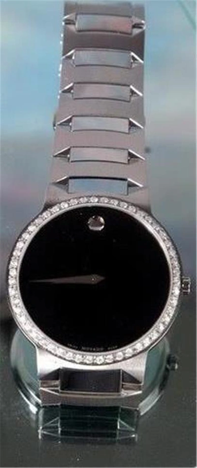 Pre-owned Movado Men's  Authentic Temo 0605903 0.75ct.aprx.custom Set Diamond Watch