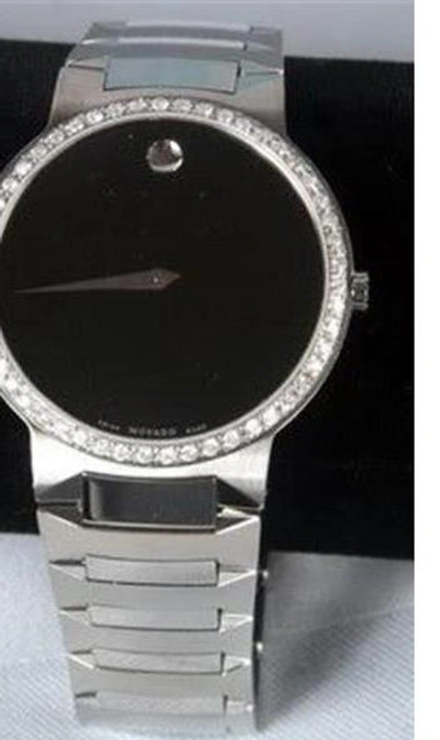 Pre-owned Movado Men's  Authentic Temo 0605903 0.75ct.aprx.custom Set Diamond Watch