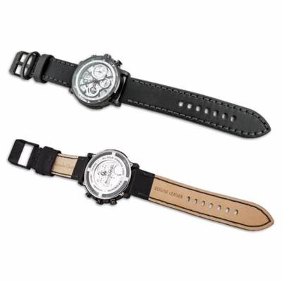 Pre-owned Alexandre Christie 6393mc Mens Chronograph Wrist Watch 46.5mm Case Leather Strap