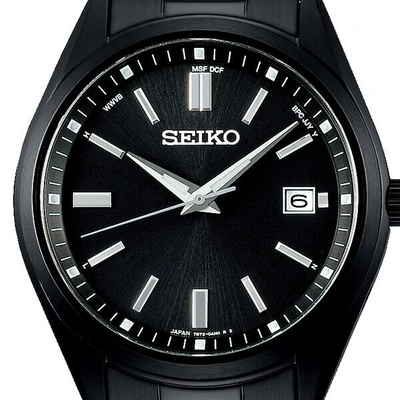 Pre-owned Seiko Selection Sbtm325 Men's Watch Solar Radio Black Date 2022