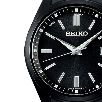 Pre-owned Seiko Selection Sbtm325 Men's Watch Solar Radio Black Date 2022