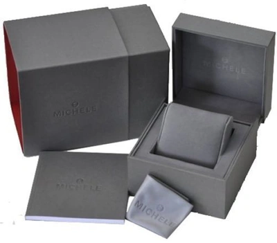 Pre-owned Michele Urban Mini Diamond Dial Steel Mww02a000572 29mm Ladies Watch