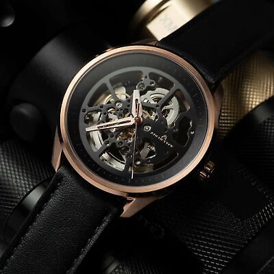 Pre-owned Archetype Nemesis Automatic Rose Gold Black