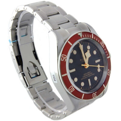 Pre-owned Tudor Heritage Black Bay Steel Sub 41mm 79230r Red