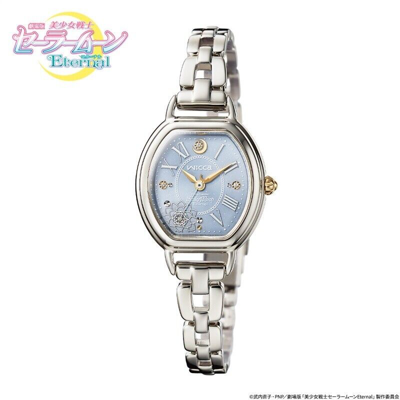 Pre-owned Premico Sailor Moon Eternal X Wicca Collaboration Watch Princess Serenity Model Blue